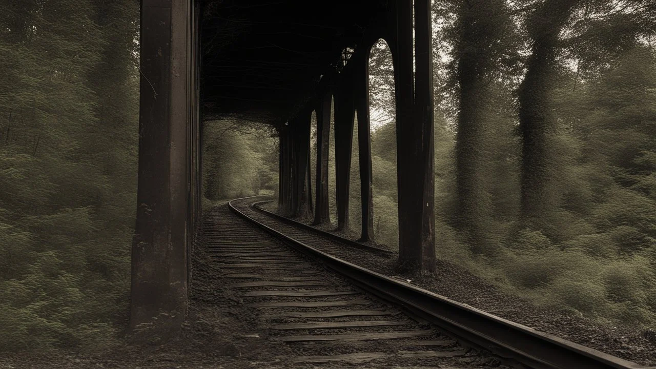 On that night the skies flee from the humidity that fades the trails of the forgotten railways in the breeze of the shadows.