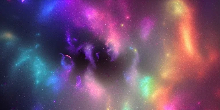 pastel rainbow galaxy dreamscape