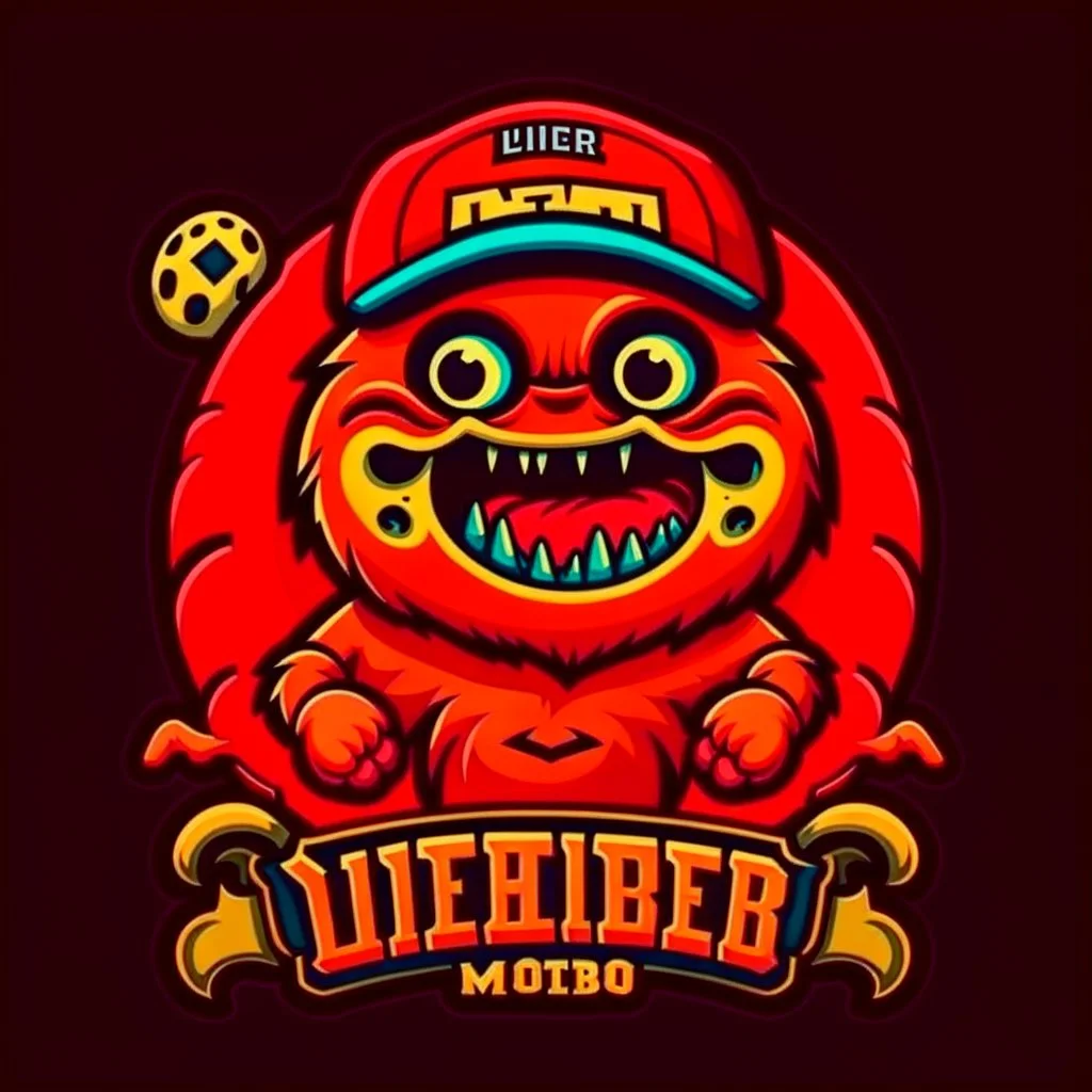 "little monster" junior league baseball sports team logo