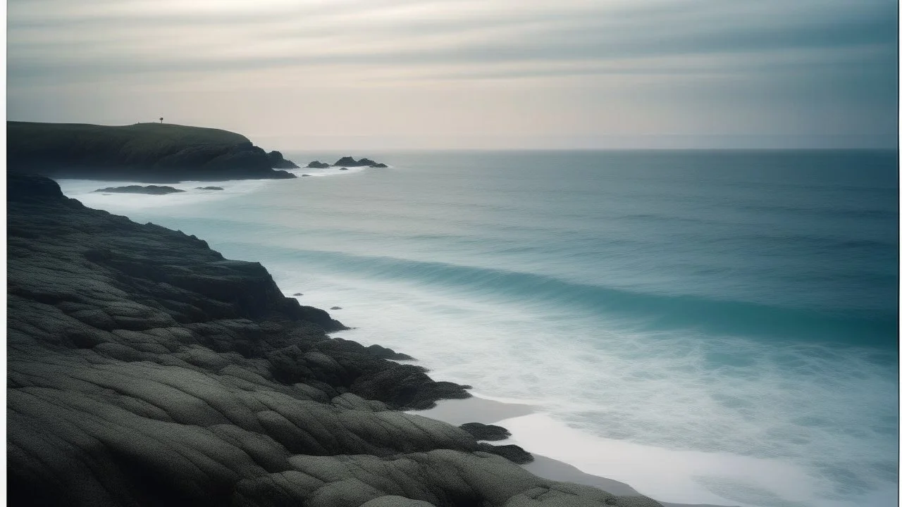 calm beauty, coastal view, foreign, award-winning colour photograph, Nikon 85mm