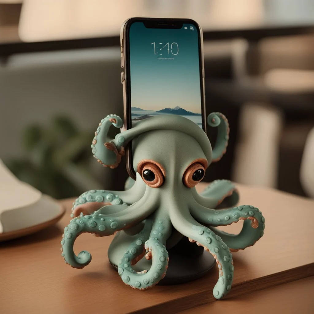 اخطبوط ماسك هاتف