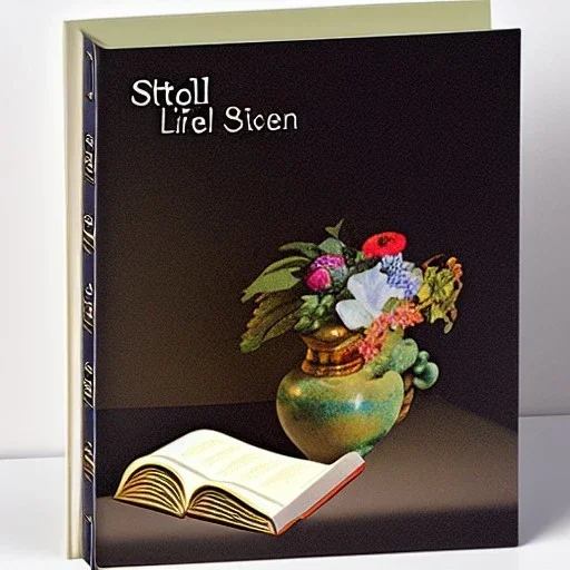 still life book pen