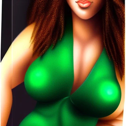 fullbody portrait of beautiful booty young busty atletic amazon Brunette woman with big green eyes with big emeralds necklace by Anthony Devas 8k