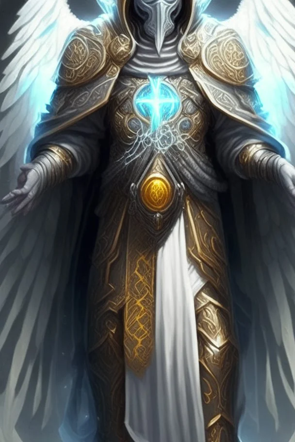 ancient prophet archmage celestial armor faceless hard armor demigod being manyhands