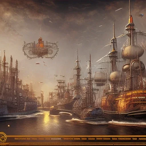 steam punk hamburg port under socialism