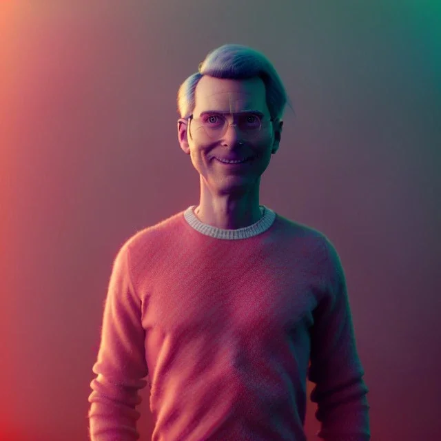 Ultra Realistic portrait, family photo, room home, retro futuristic scene, wes Anderson style. smile, happy, gradient color fog. highly detailed, concept art, unreal engine 5, ray tracing, RTX, lumen lighting, ultra detail, volumetric lighting, 3d, finely drawn, high definition, high resolution.