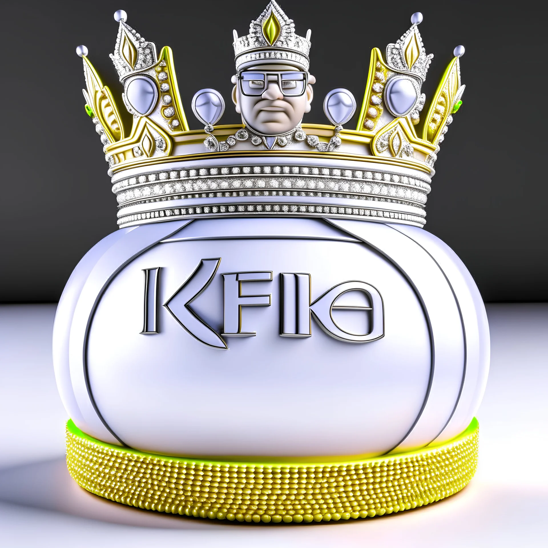 King cheerful 3D Clear details