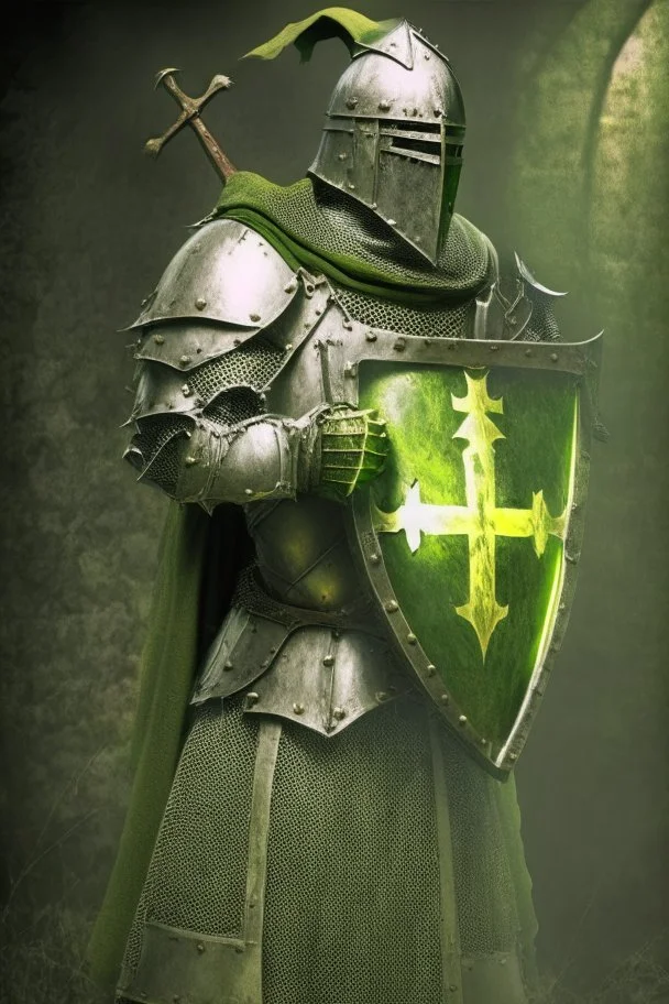 crusader holy light olive green dark medieval TambsTV knight