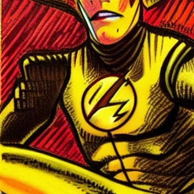  Reverse-Flash i , Van Gogh tarzında