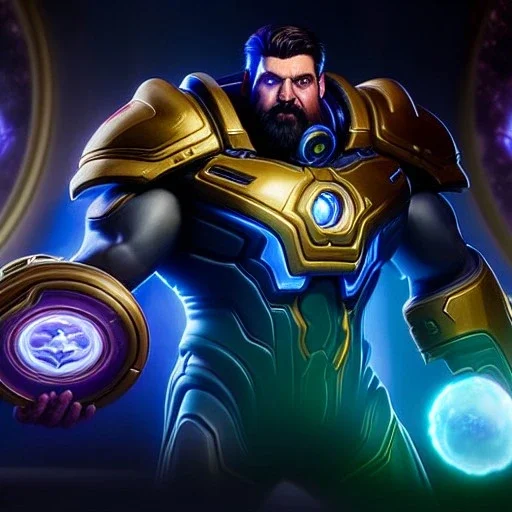 Ultra detailed fullbody Portrait in oil on canvas of heroes of the storm -Tychus,extremely detailed digital painting,intense stare, extremely detailed face, crystal clear eyes, mystical colors ,perfectly centered image, perfect composition, rim light, beautiful lighting,masterpiece ,8k, stunning scene, raytracing, anatomically correct, in the style of Steve Jung and robert e howard and Wizyakuza and Ohrai Noriyoshi and Simon Bisley and uncannyknack.