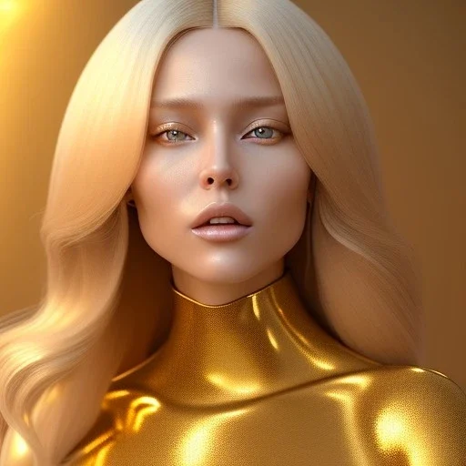 beautiful cosmic golden woman, long blond hair, nice smiling, magic glamour make up, delicate colors, beautiful glamour galactic golden dress, ultra sharp focus, 8k, unreal engine 5, extremely sharp detail, light effect, soft light atmosphere of a spaceship, smooth, full of details, face in front, complete vision of face and hair and body