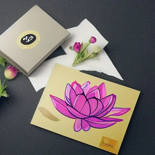 Lotus flower illustrator, packaging