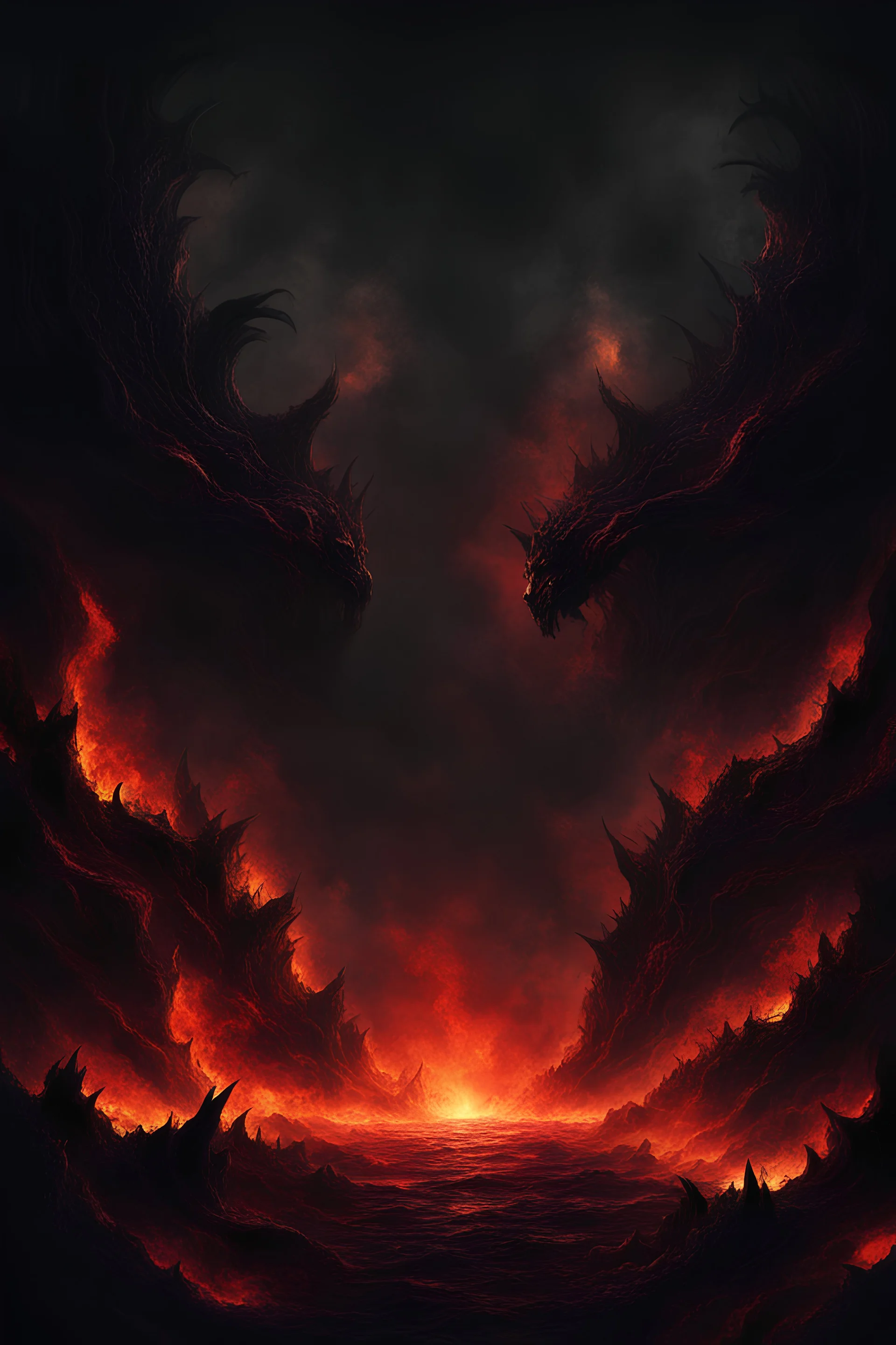 dark hell abstract backround