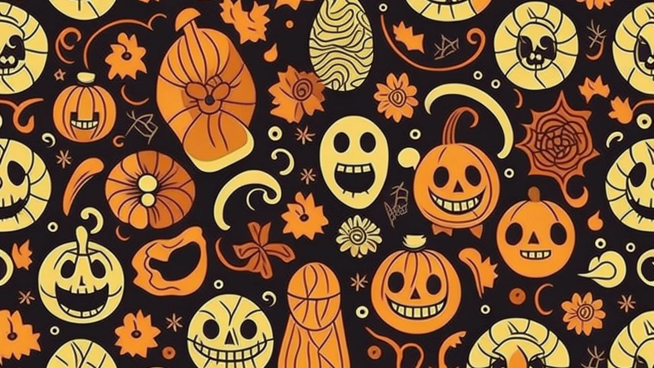 Halloween seamless pattern