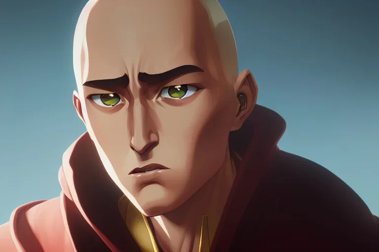 Portrait of Saitama by Jake Bartok