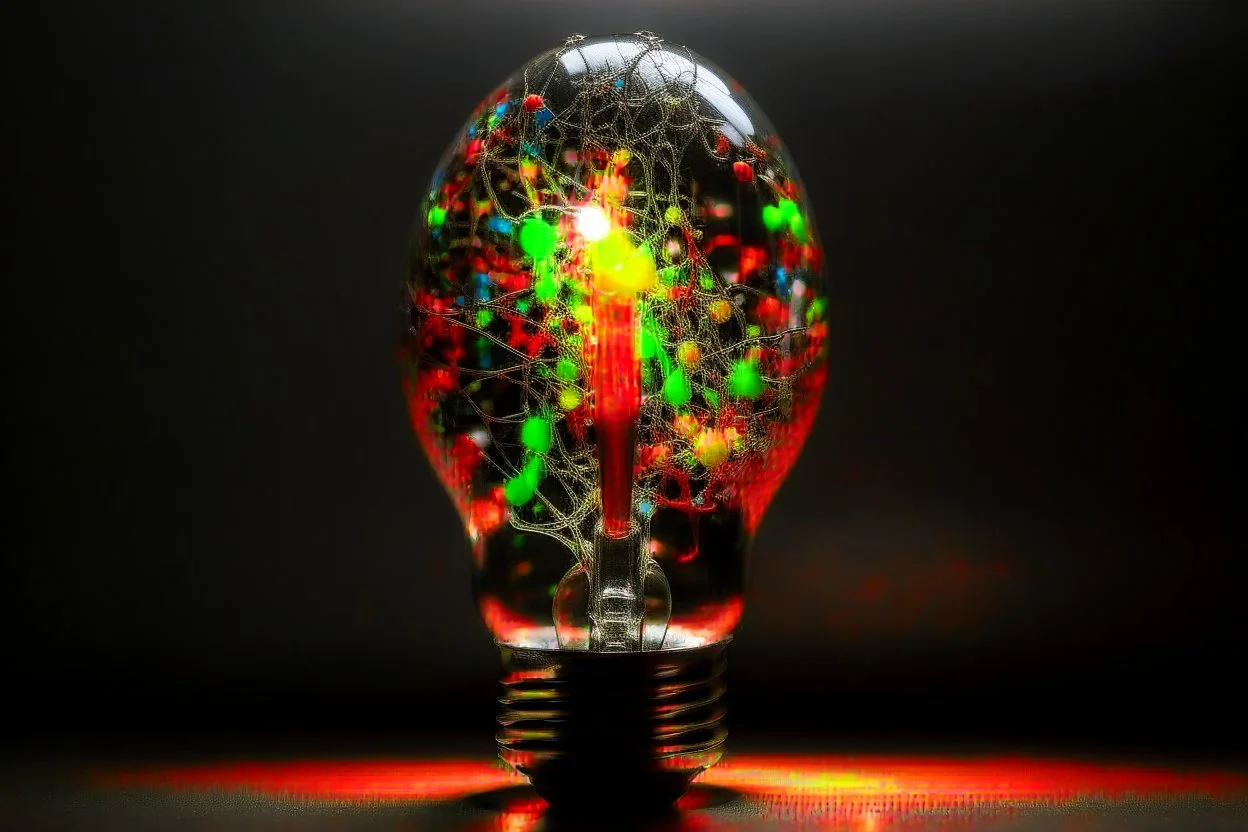 light bulp pollock style