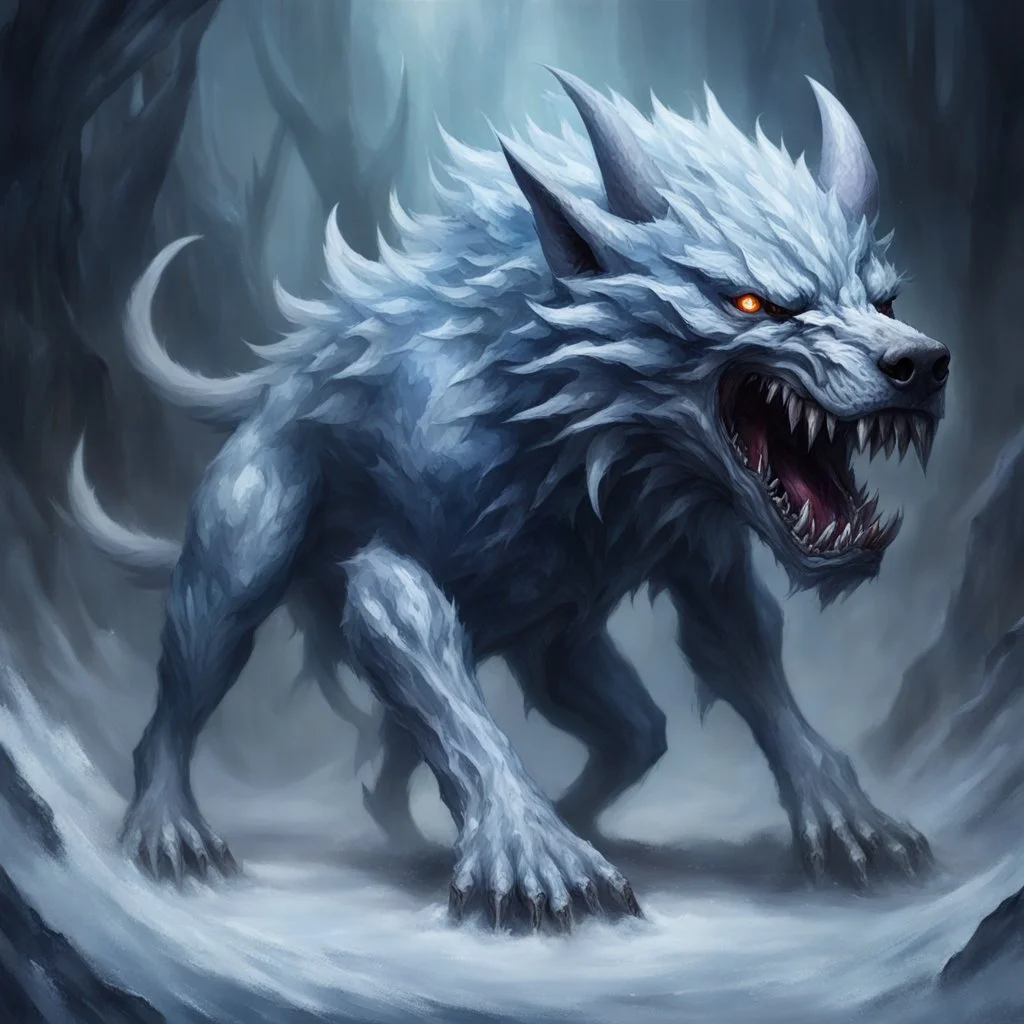 frost hellhound out of the abyss monstrous