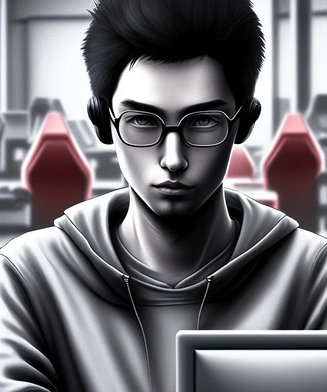  Akira, a young hacker and rebel, sat at his computer, typing furiously as he tried to crack the security systems of the corrupt megacorporation he was targeting.