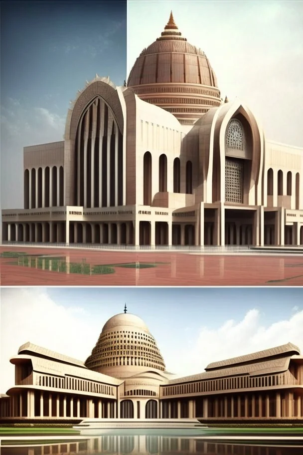 Architectural Designs similar to new parliament building of india