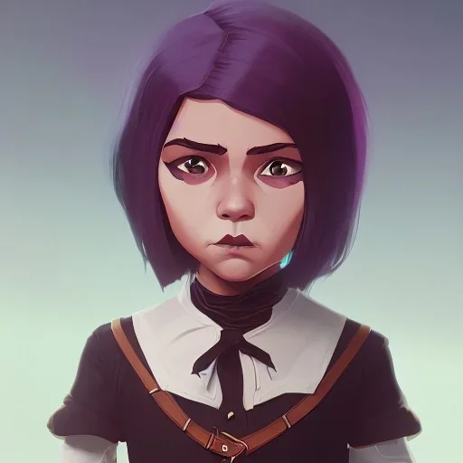 Portrait of an adorable witch kid by Nick Harris