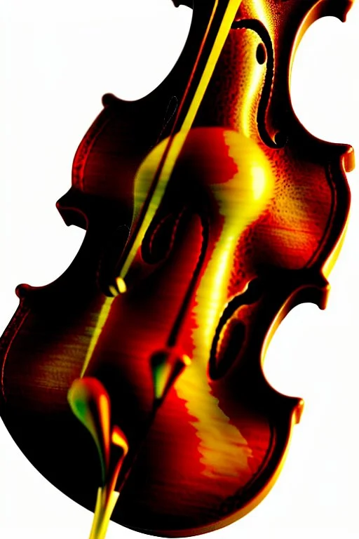 Violin made out of chocolate