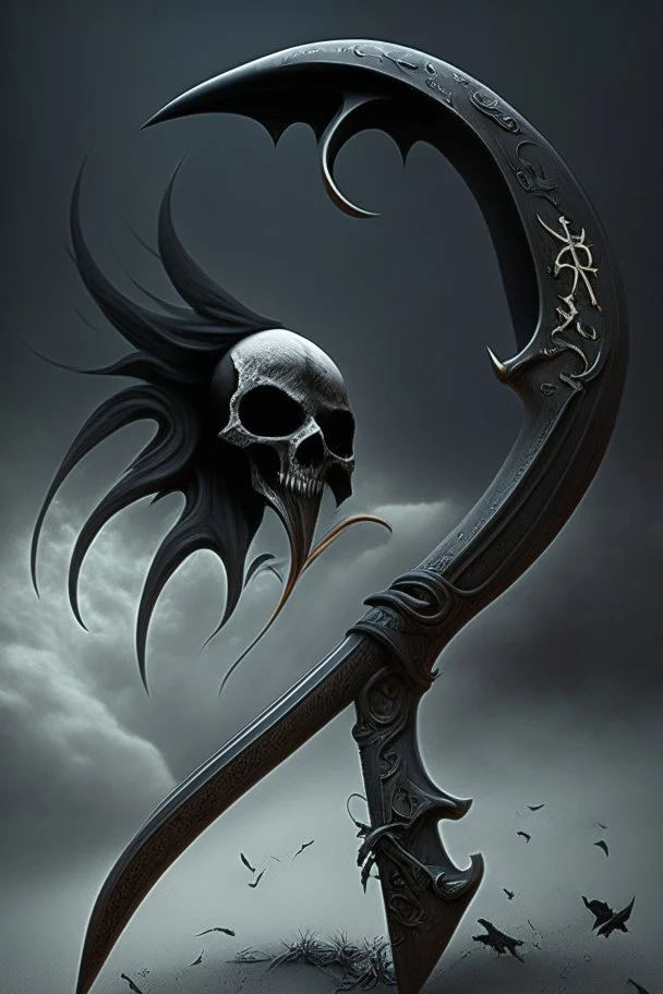 black big scythe