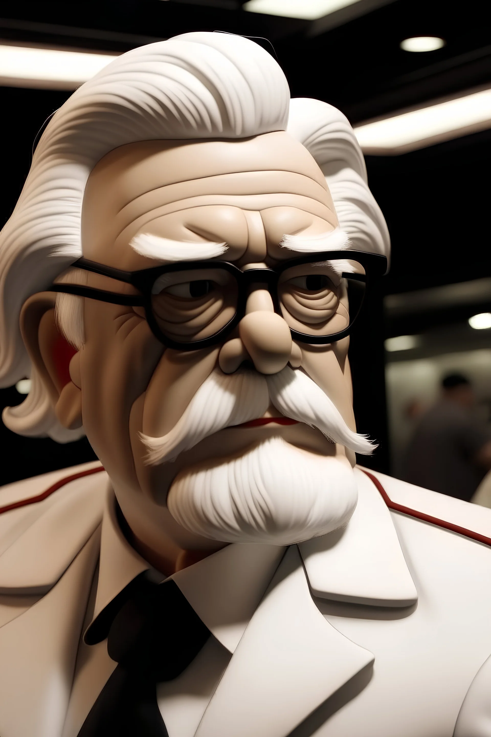 Colonel sanders avec la coupe de cheveux de taxi driver