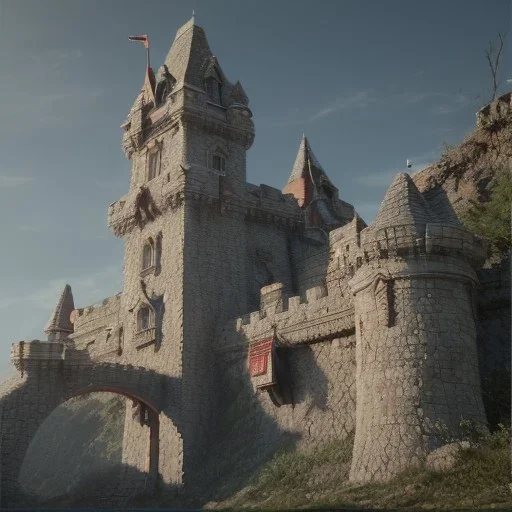 Castle, — -s 80000000, octane render, intricate details, ultra realistic style, 8k resolution