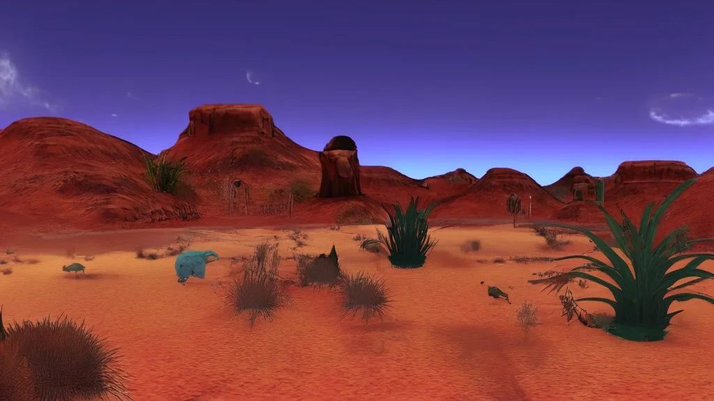 desert city far in the background