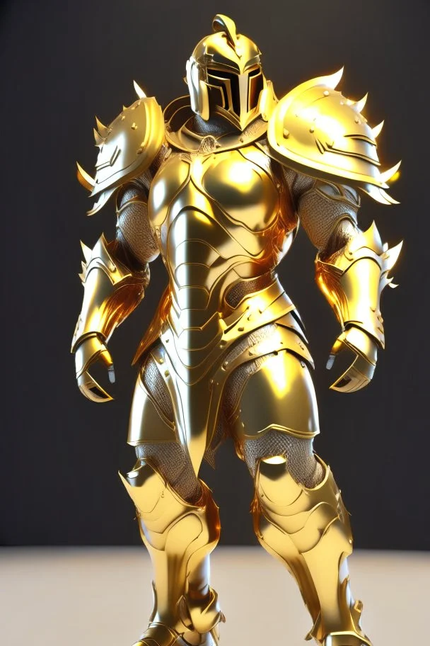 Golden Knight full body 4k