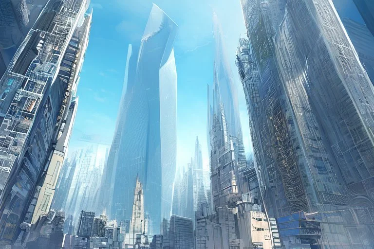 Unique building design for central bank of India. Make it world's tallest building