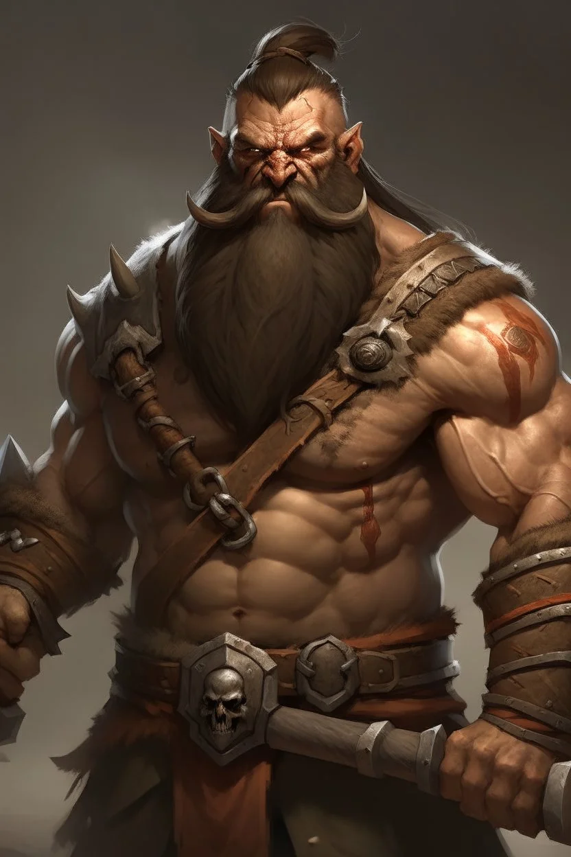 An halforc barbarian