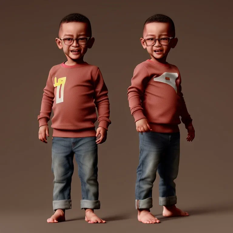 Hakim Ziyech toddler, full body, dramatic lighting, hyper realistic