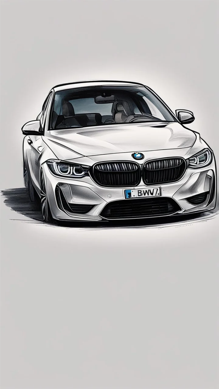 нарисуй счастливого владельца бмв