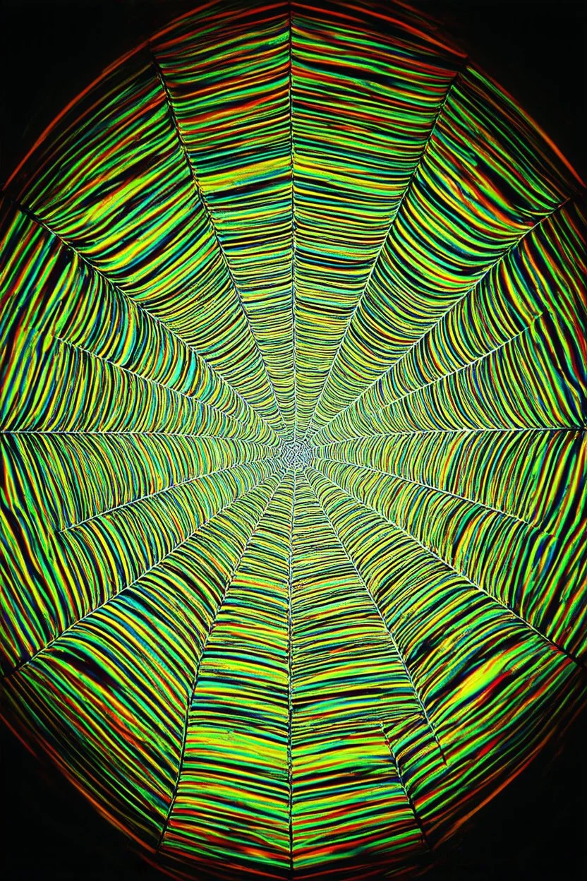 toxic web; neo-surrealistic optical art