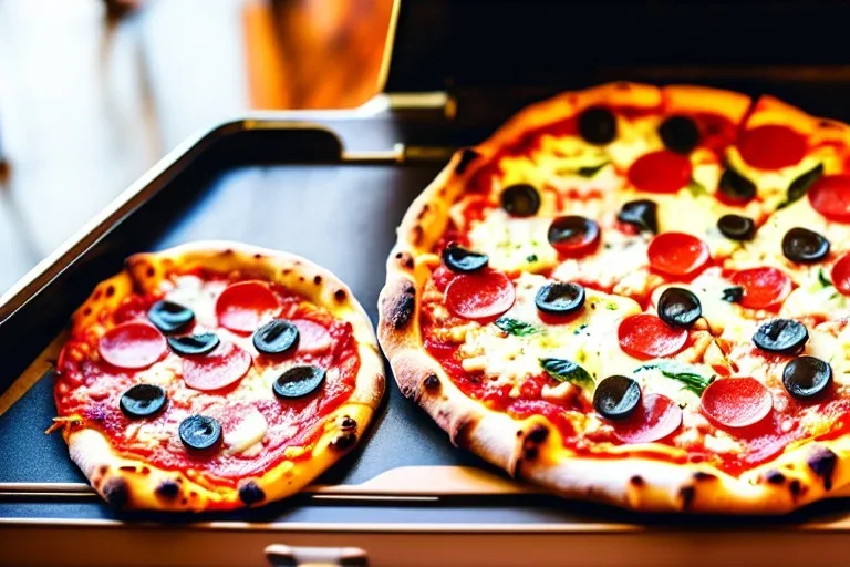 photo of a pizza and piano