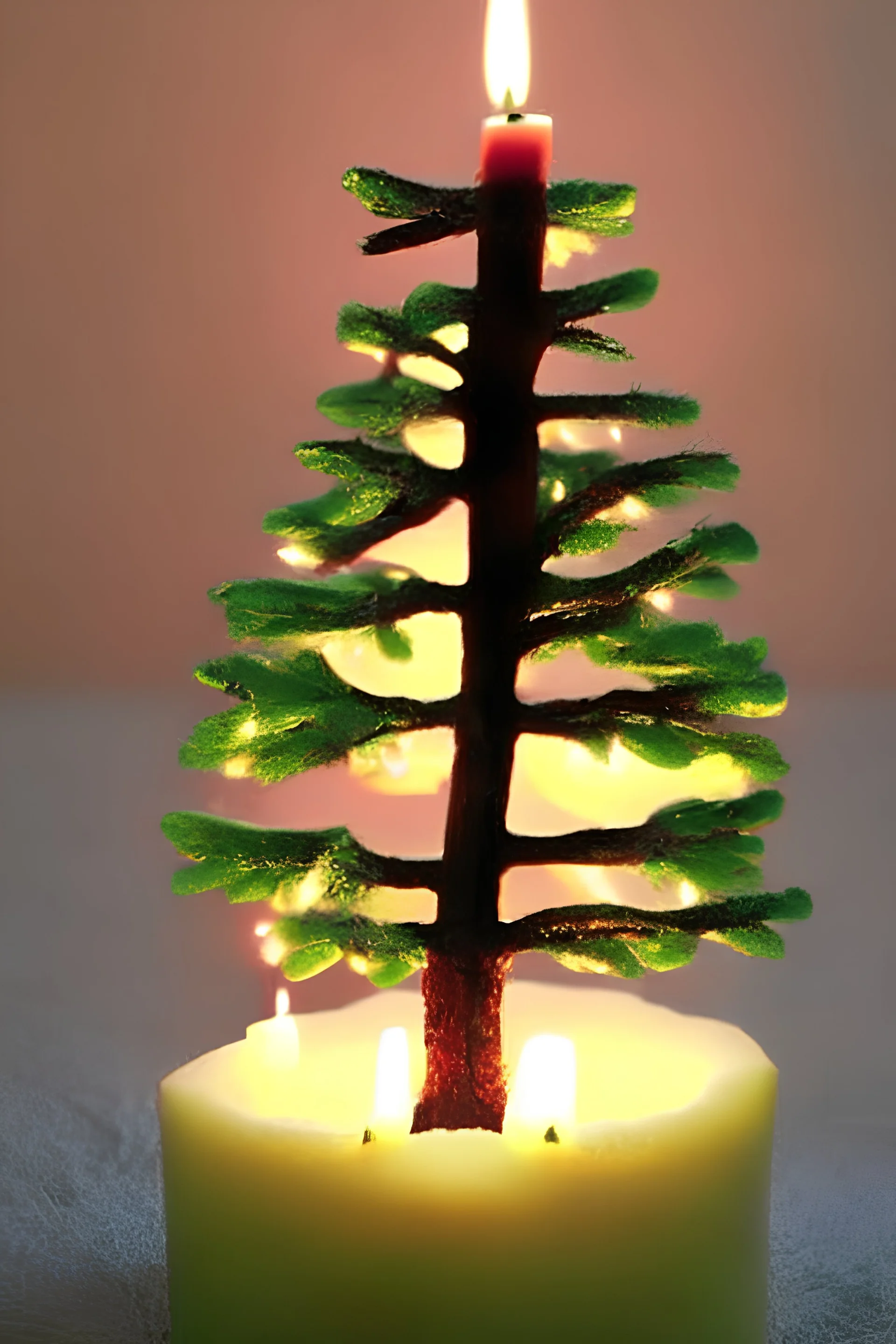 Tealight tree candle