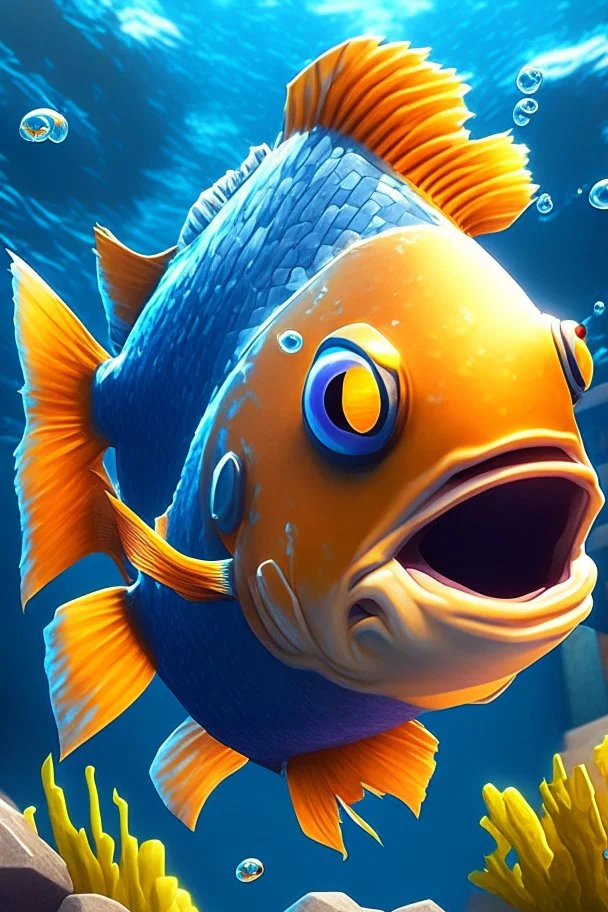 Fish play Fortnite and Roblox