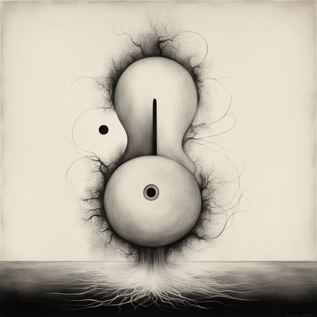 Five stages of Grief, by Victor Pasmore and Stephen Gammell and Anton Semenov, abstract horror, abstract keyhole shapes, dramatic, color splash, weirdcore