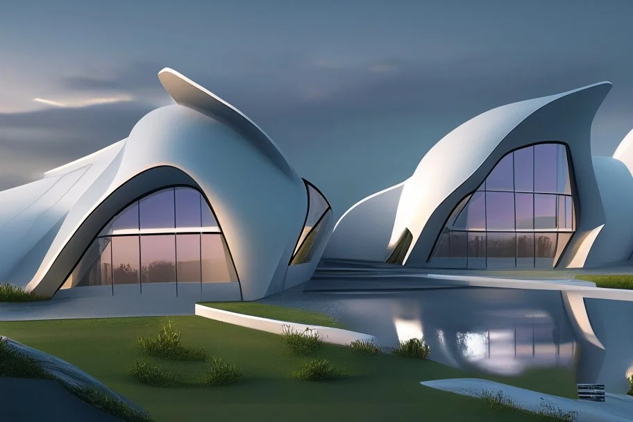 Cabañas campestres Zaha Hadid, 4k