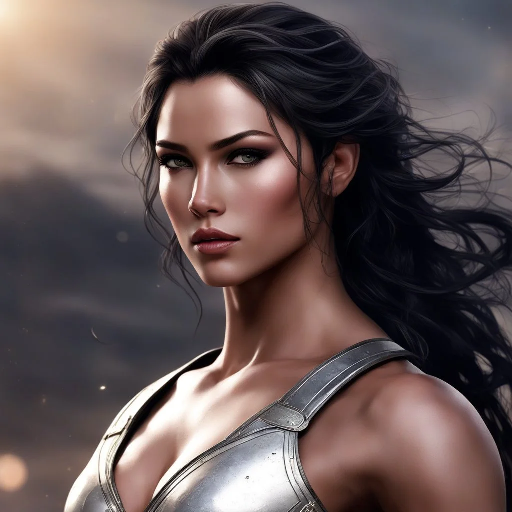 Her complexion, after years spent training under the sun, bore the mark of a warrior who had weathered countless battles. Though her face spoke of hardship, there was also an air of grace and serenity that emanated from her every pore. Selene's physique was a testament to her dedication and discipline. Her muscular frame hinted at her physical prowess, yet her movements were fluid, as if she danced with the wind itself. Every sinew and muscle fiber was honed for agility and precision, allowing
