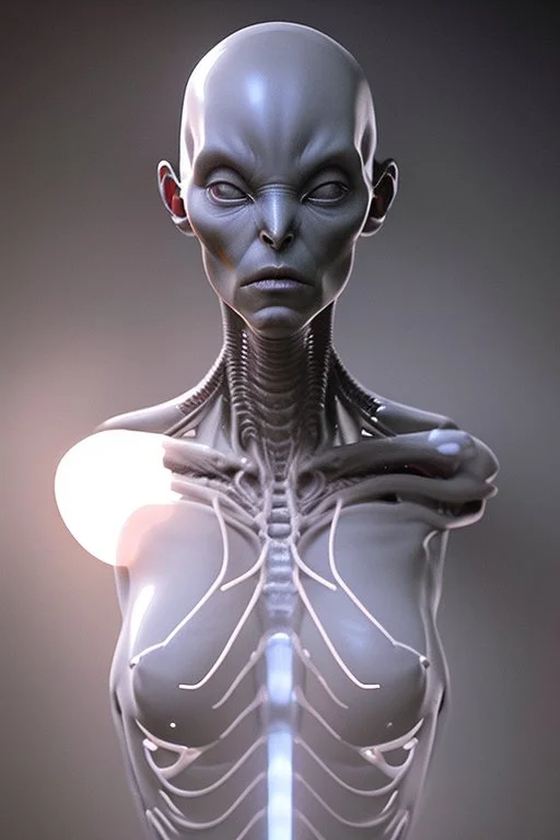 Alien Glaistig, grim, smooth, sharp focus, Unreal Engine 5, highly detailed, highest quality, digital painting, complex 3d render, unreal engine render, insane detail, intricate photograph quality, magnificent, majestic, highly intricate, Realistic photography, glowing silhouette, cybernetic clarity, perception,