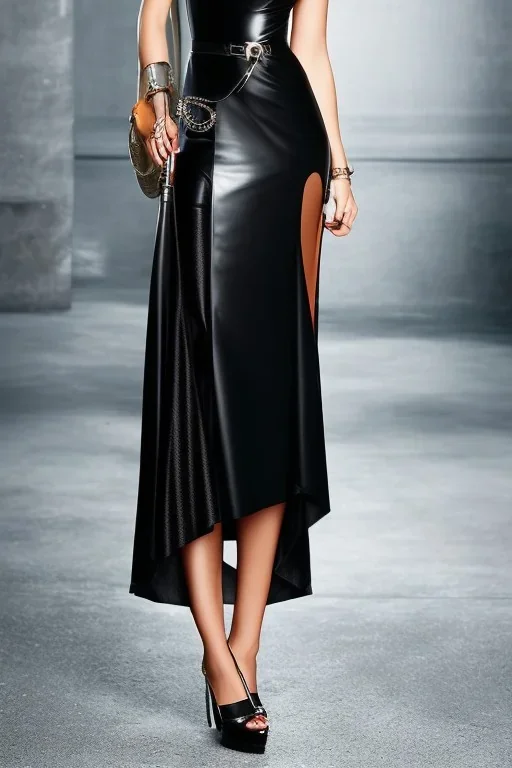 woman, black leather gown, evil godmother, old