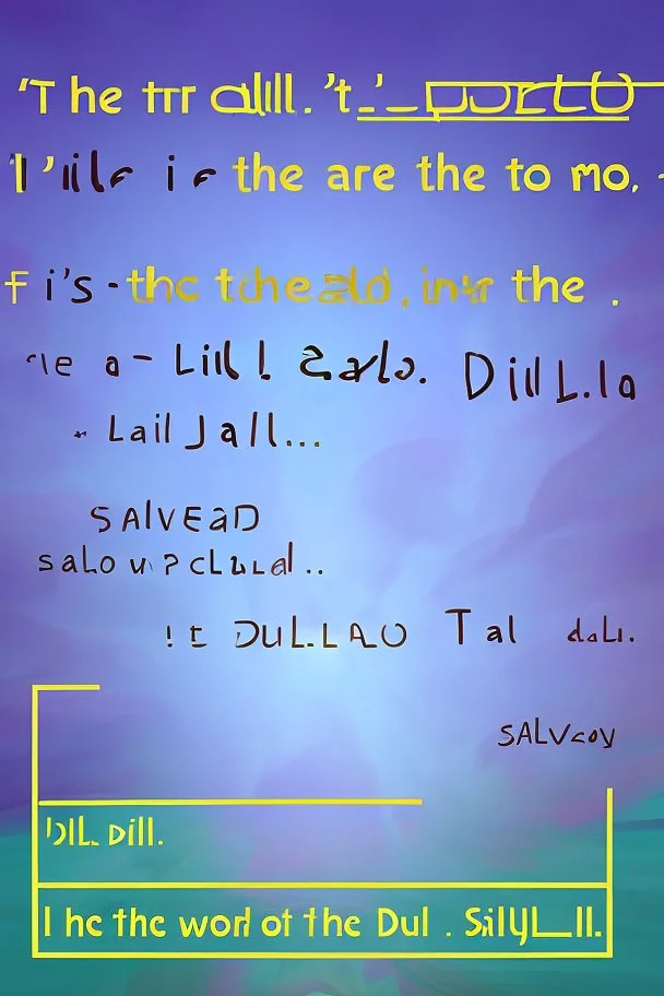 It's all word salad to me; Salvador Dali