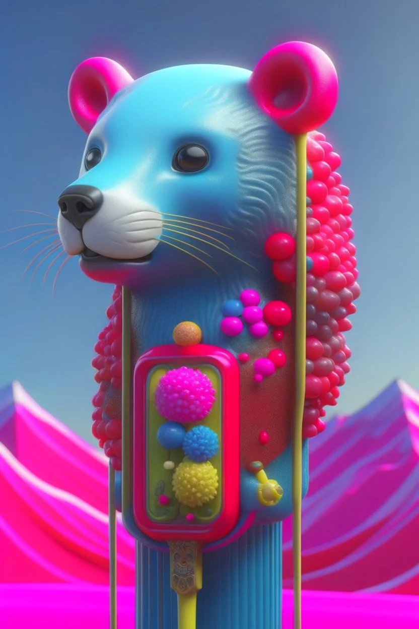 Popsicle animal , 3d 4k octane render, lifelike, photorealistic, artstation, illustration, smooth, sharp focus, ornate, intricate, complex, highly detailed, digital painting, smooth, art by tom bagshaw, akihiko yosh