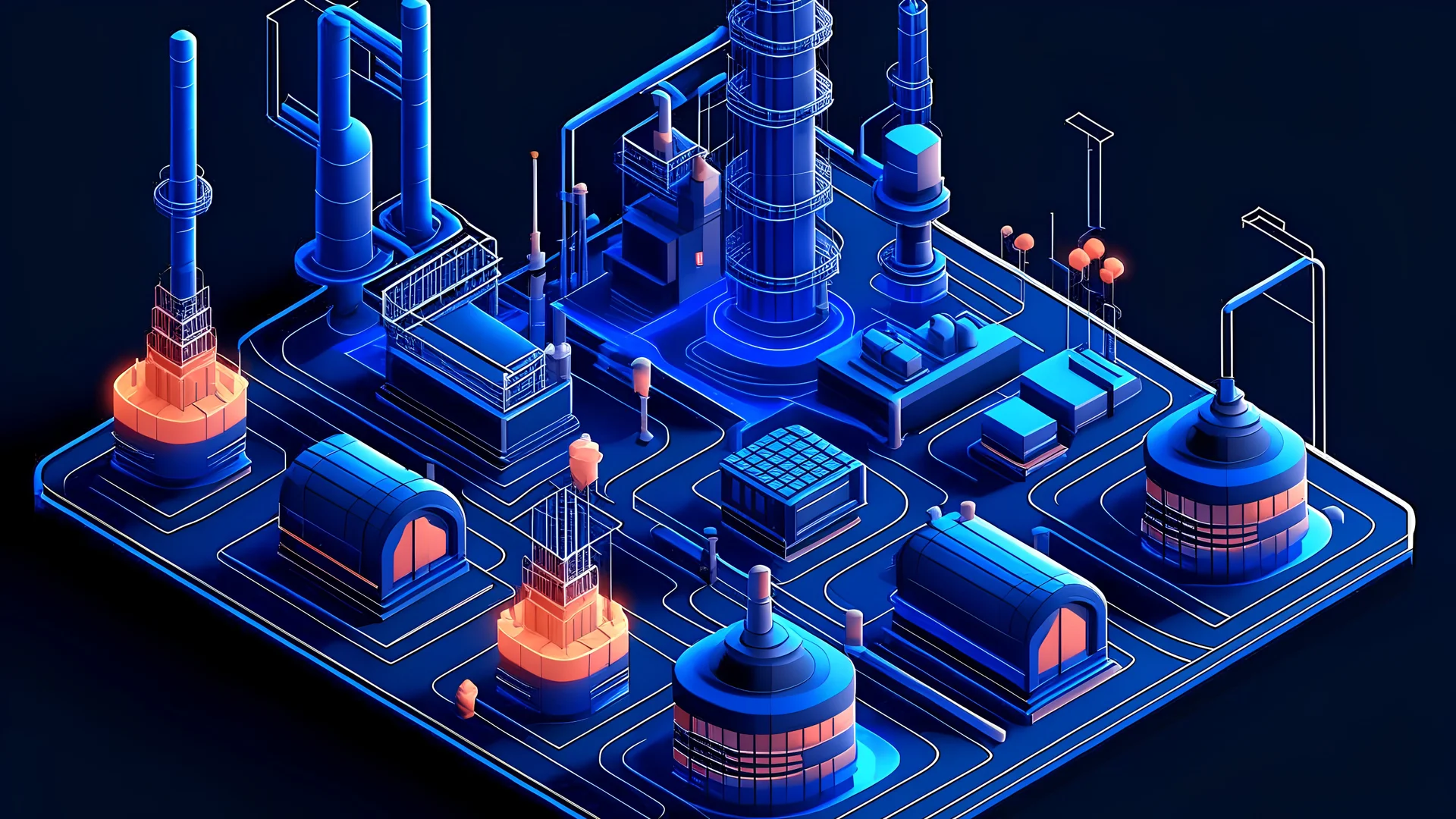 Factory - oil and gas industry, Generative AI