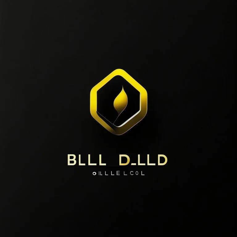 minimalist logo. one logo. perfect text. tech company similiar to apple. write name: black gold. colors: black and yellow. write the name bellow the logo: BLACK GOLD