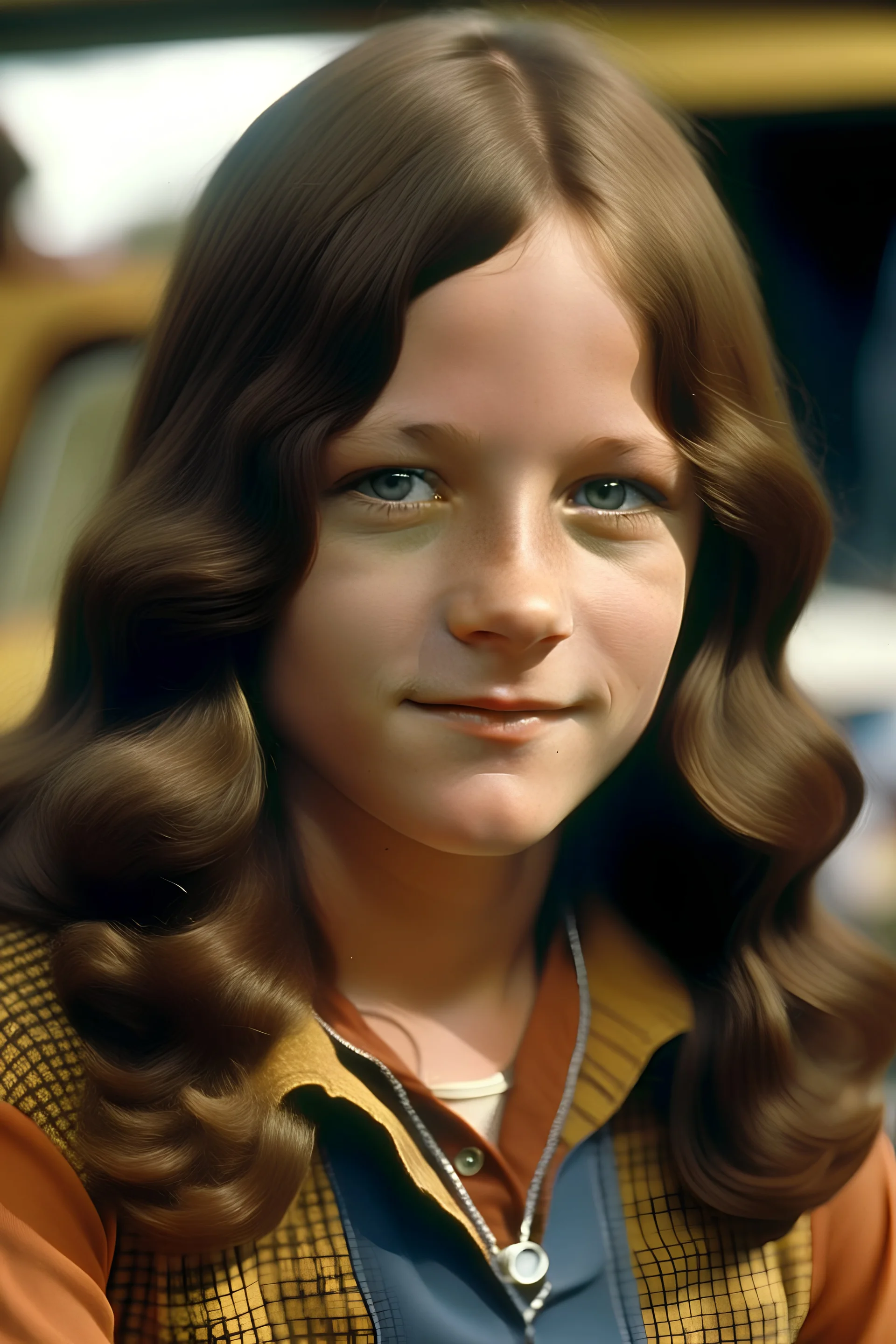 an aged actress playing teenager in the 1970s