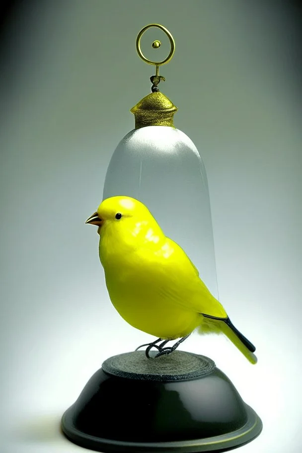 Canary on top a bell