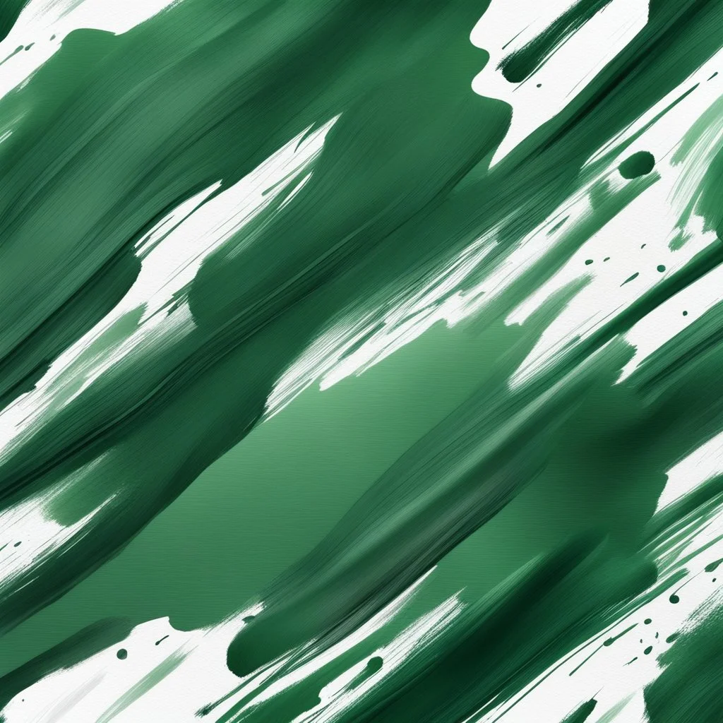 Hyper Realistic Dark-Green-Brush-Patches on white-brush-strokes-background